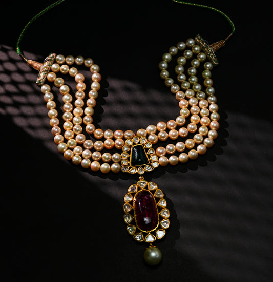 Sustainable Polki Pearl Kundan Choker
