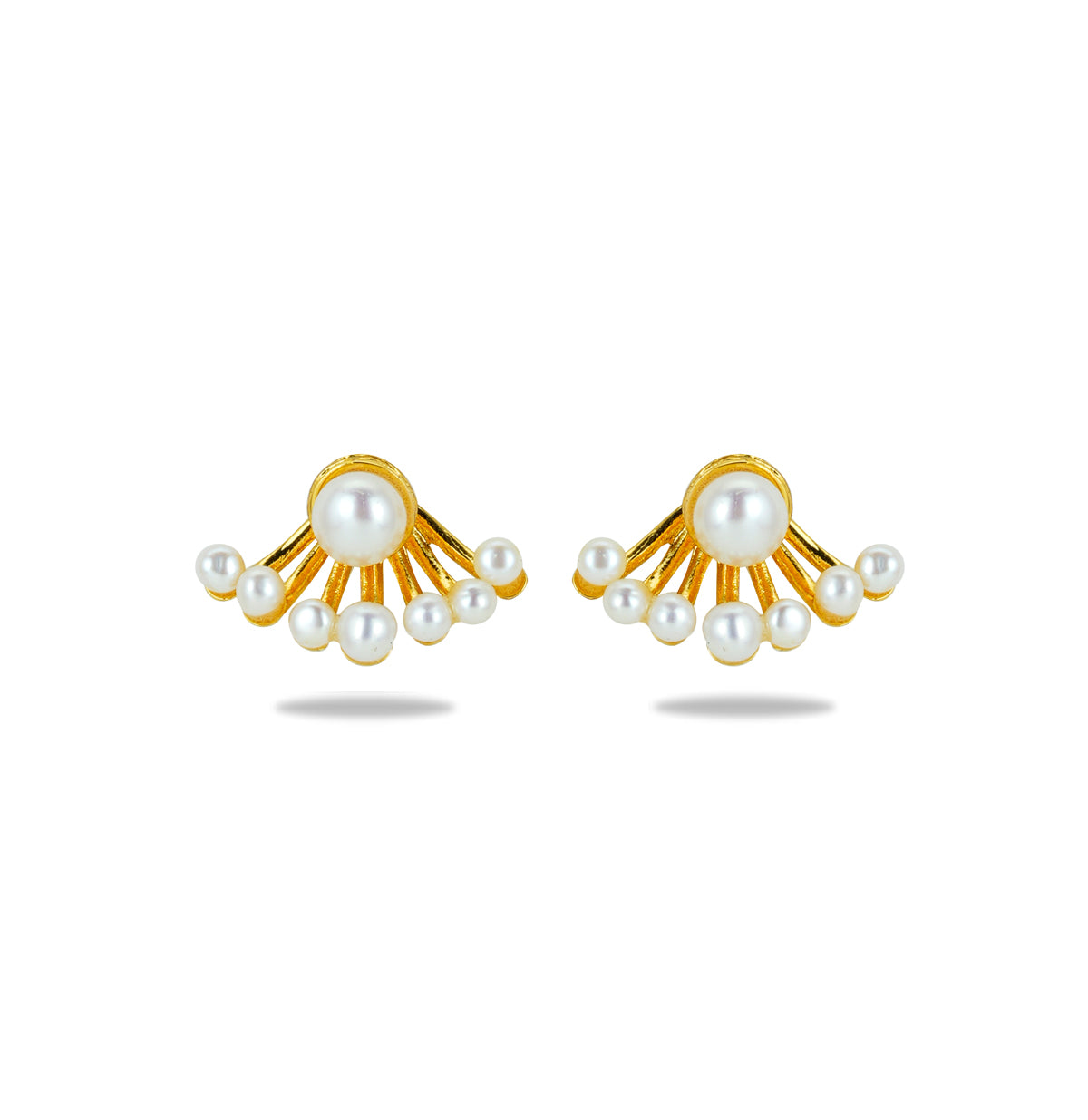 Flexible Freshwater Pearl Stud Earrings