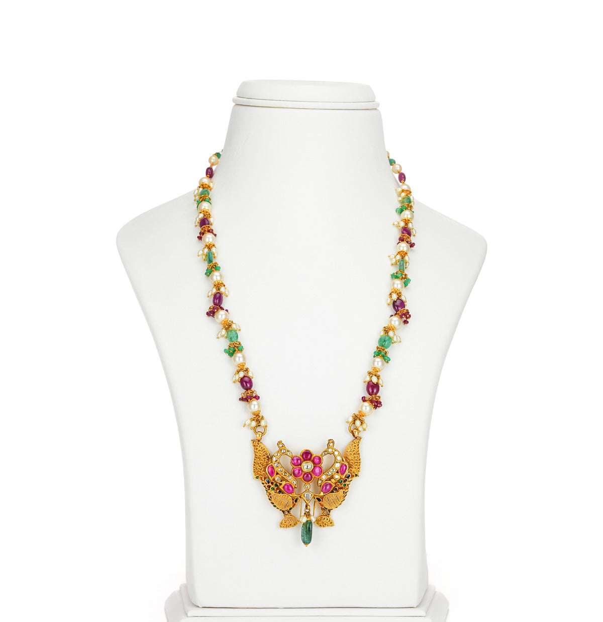 Exquisite Gold Emerald Necklace