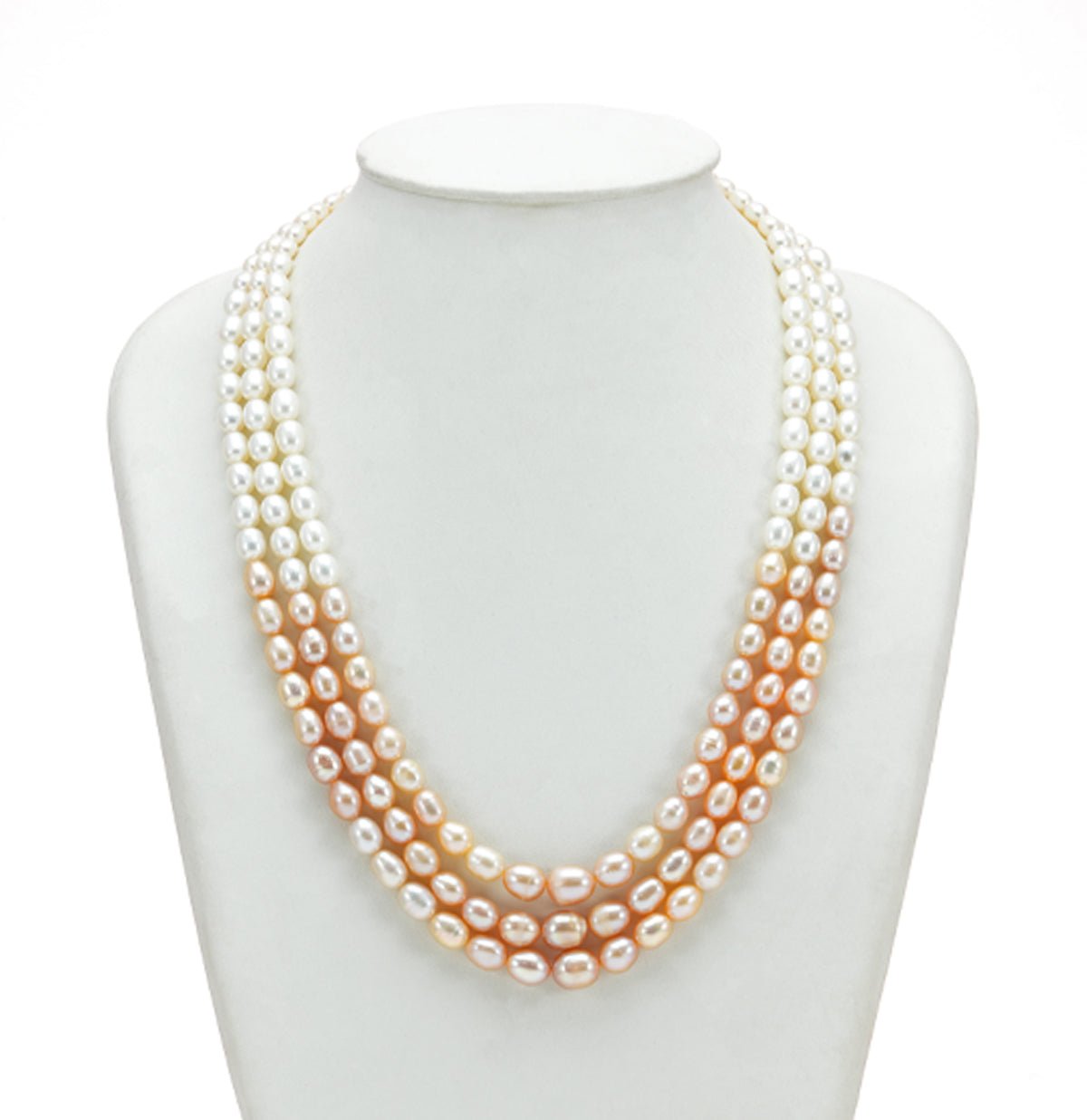 Grading Multicolor Drop Freshwater Pearl Necklace Set - AA Quality
