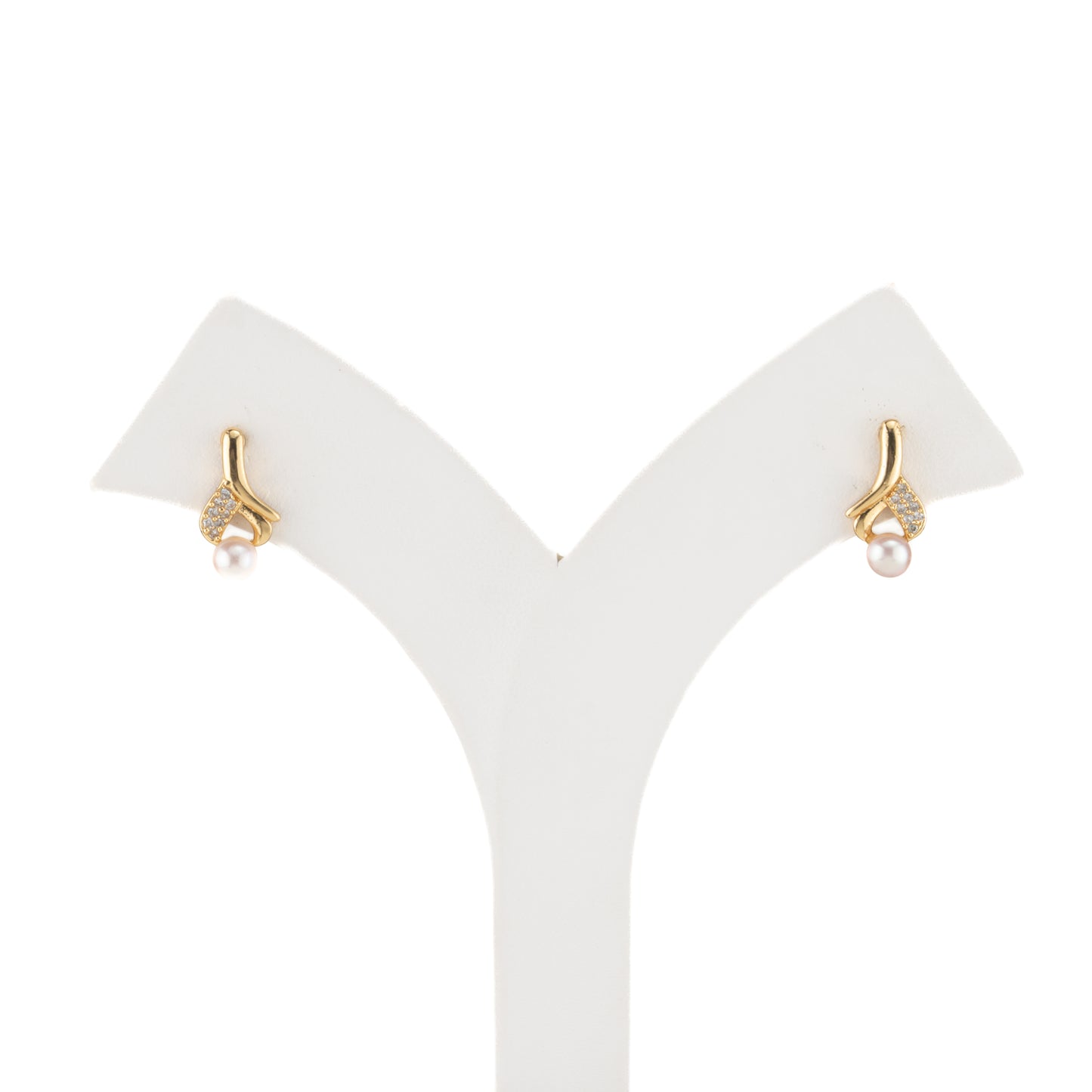 Subtle Pink Drop Pearl Earrings