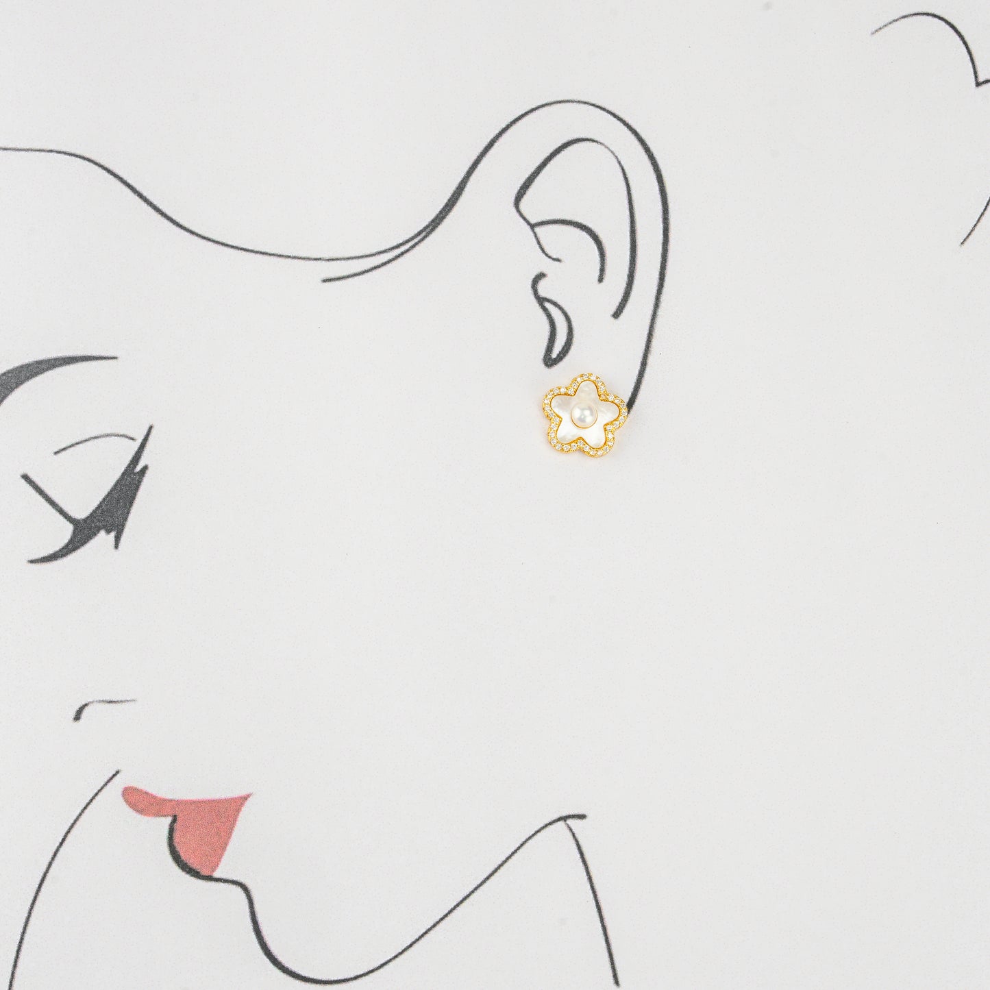 Exotic Pearl Stud Earrings