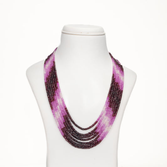 Natural Ruby Shaded Mala