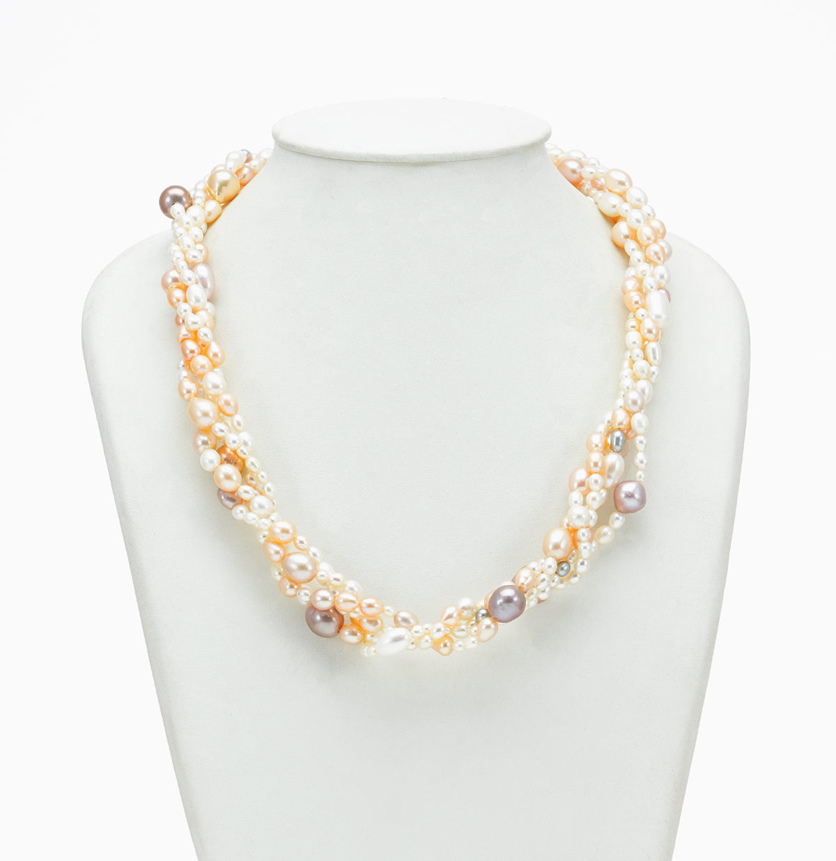 9.0-10.0mm Multicolor Mix Fancy Freshwater Pearl Necklace Set - AA Quality