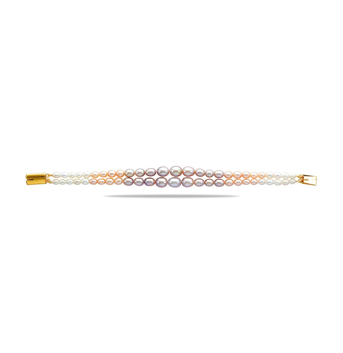 Subtle Drop Grading Multicolor Freshwater Pearl Bracelet