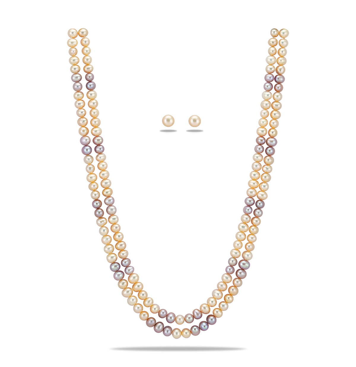 6.0-7.0mm Near Round Multicolor Freshwater Pearl Set - AA Quality