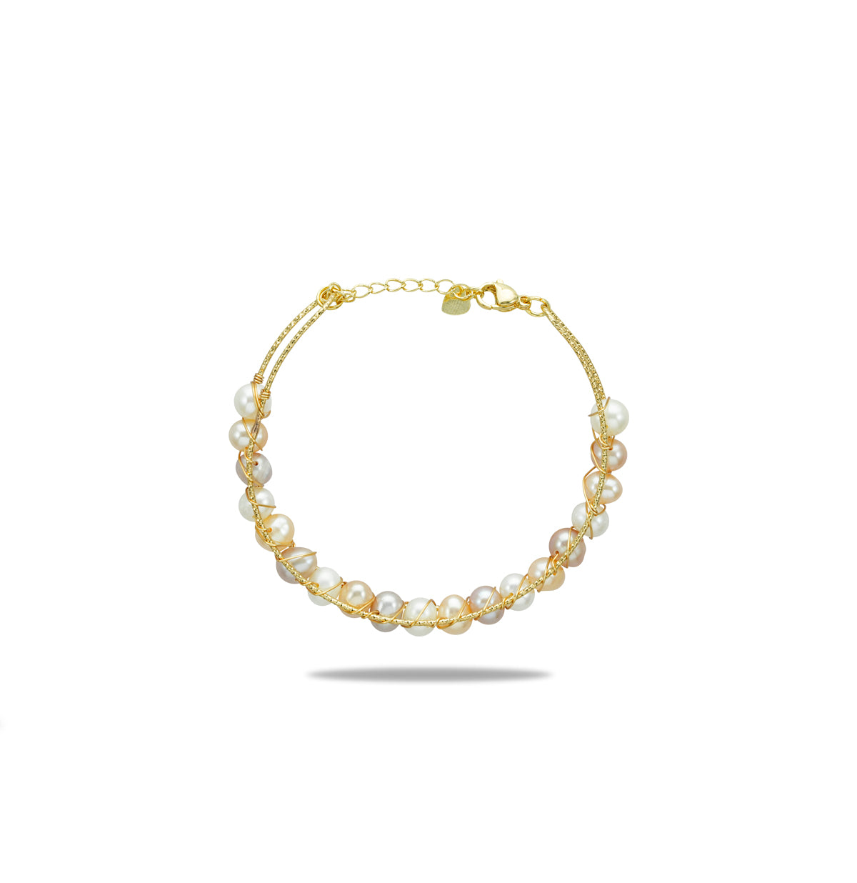 Classic Near Round Multicolor Pearl Bracelet