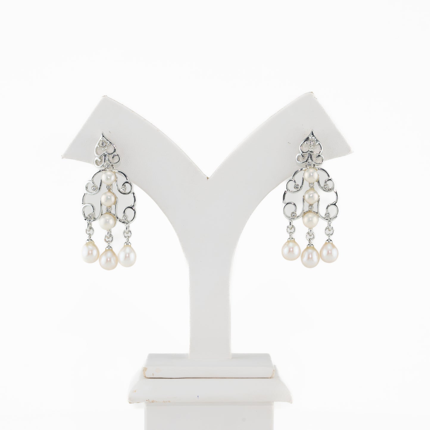 Exceptional Fancy Freshwater Pearl Hanging Earrings