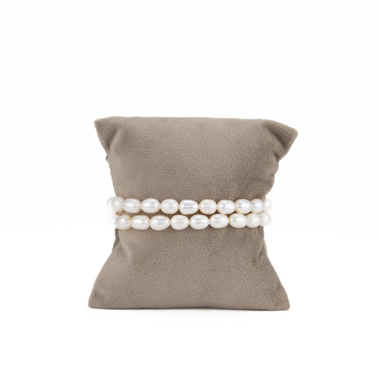 White Drop Freshwater Pearl Bracelet