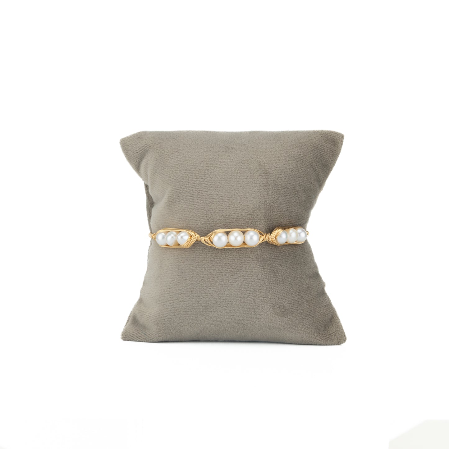 Reflective Near Round Freshwater Pearl Bracelet