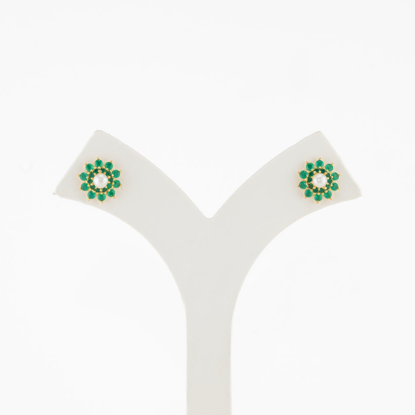 Luminescent Green Stone Pearl Tops