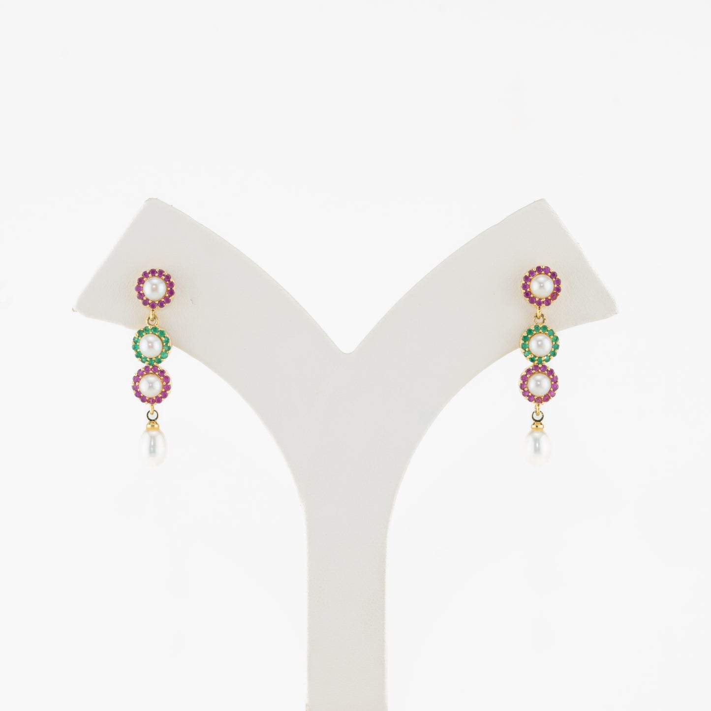 Radiant Pearl Stud Earrings