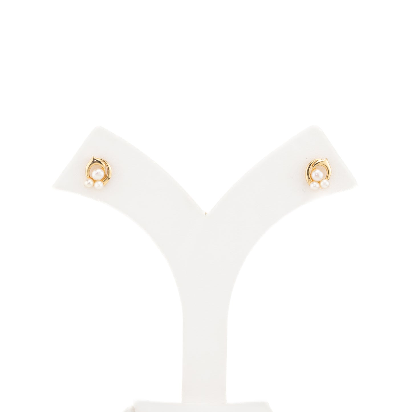 Rosy White Pearl Studs Earrings
