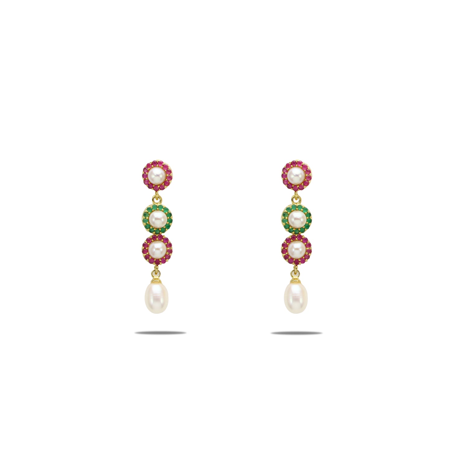 Radiant Pearl Stud Earrings