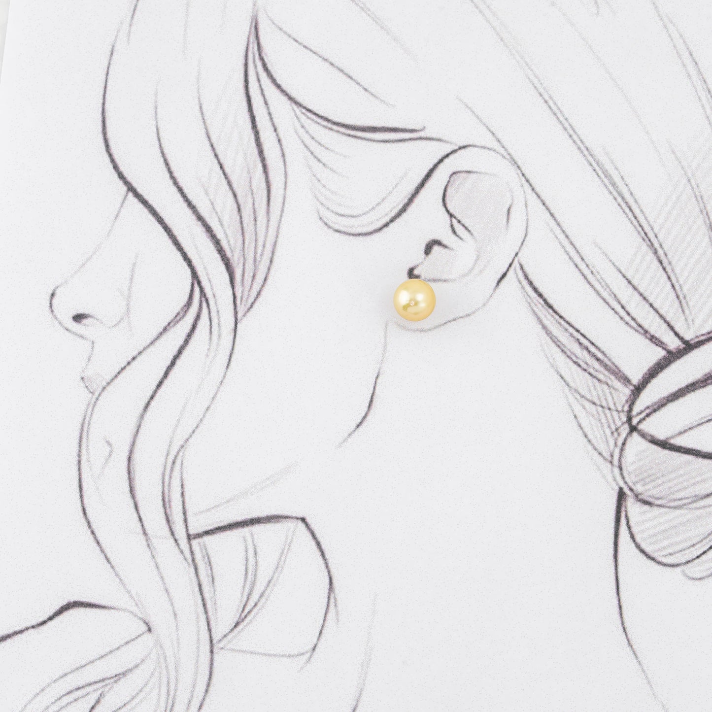 9.0-10.0mm Golden Small South Sea Pearl Tops