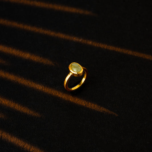 Majestic Gold Yellow Sapphire Stone Ring