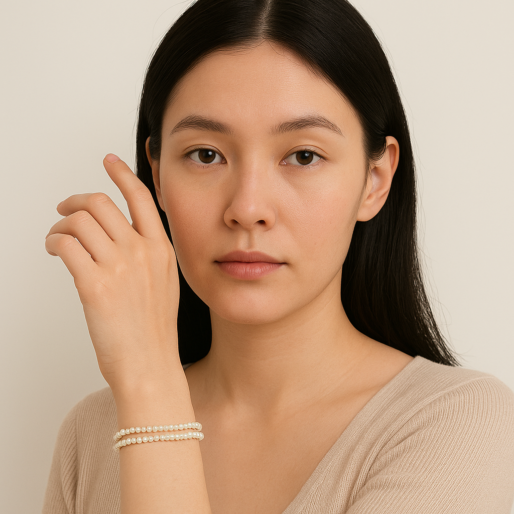 Favorite White Button Freshwater Pearl Bracelets
