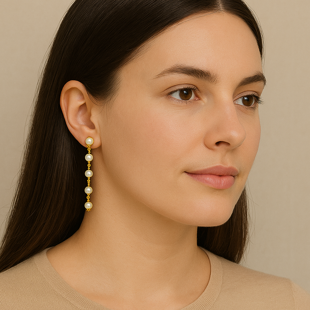 Sparkly Mix Freshwater Pearl Dangling Earring