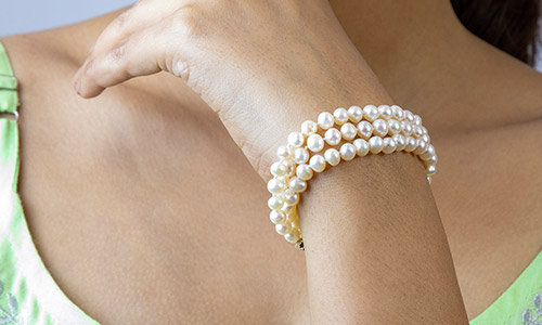 14K Gold Half Paperclip Pearl Bracelet Charm Bracelets Fine Women Bracelet  Gift | eBay