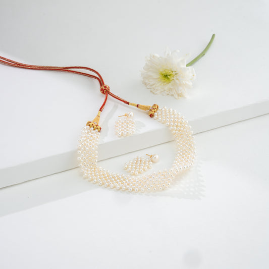 Brilliant Freshwater Pearl Choker Set