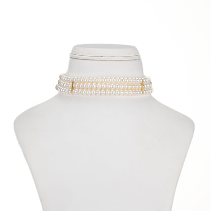 Adorable White Freshwater Pearls Choker Set