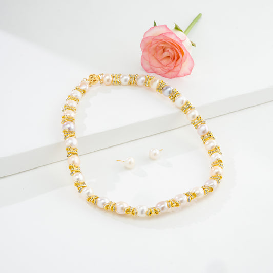Fabulous Multicolor Pearl Necklace Set