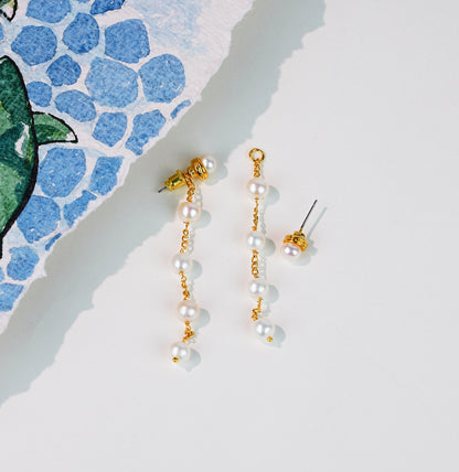 Sparkly Mix Freshwater Pearl Dangling Earring