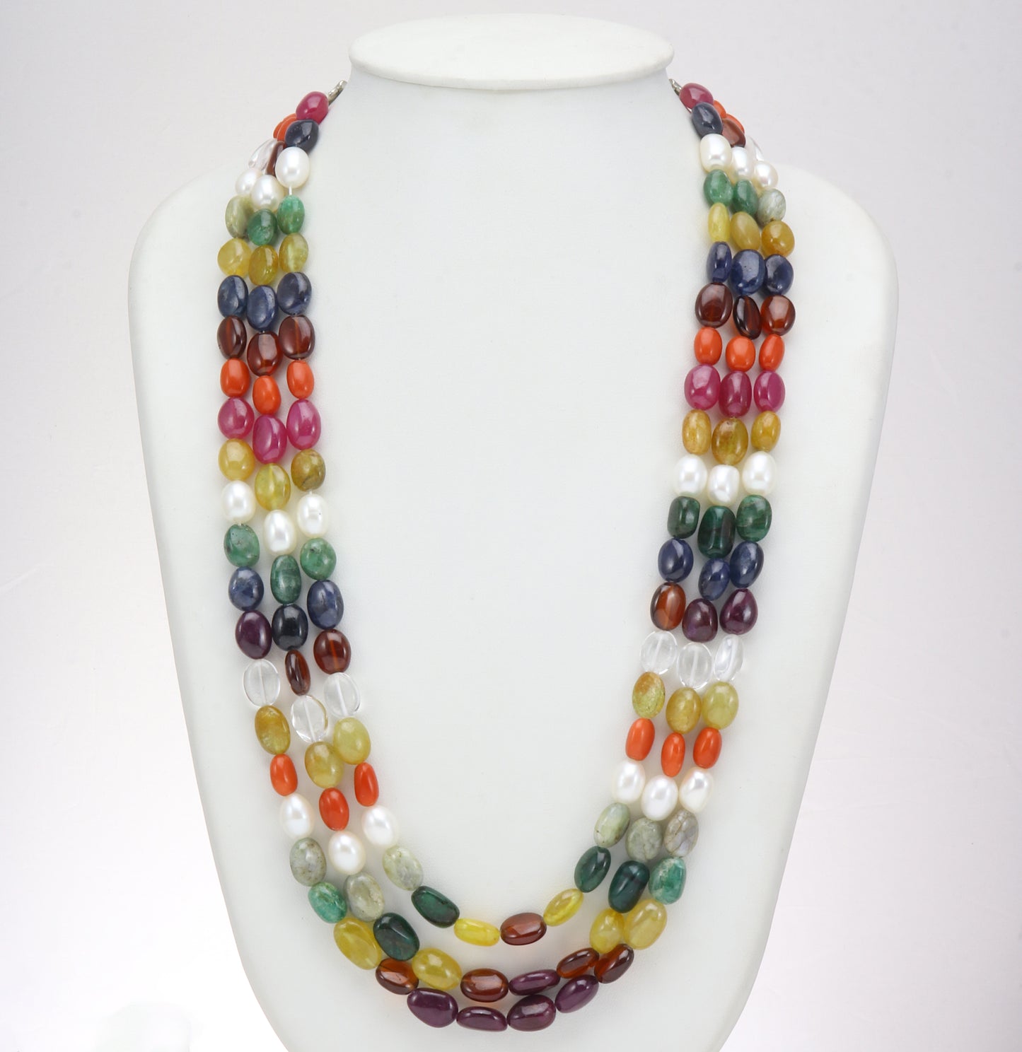 Natural Navaratan Beads Necklace
