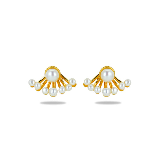Flexible Freshwater Pearl Stud Earrings