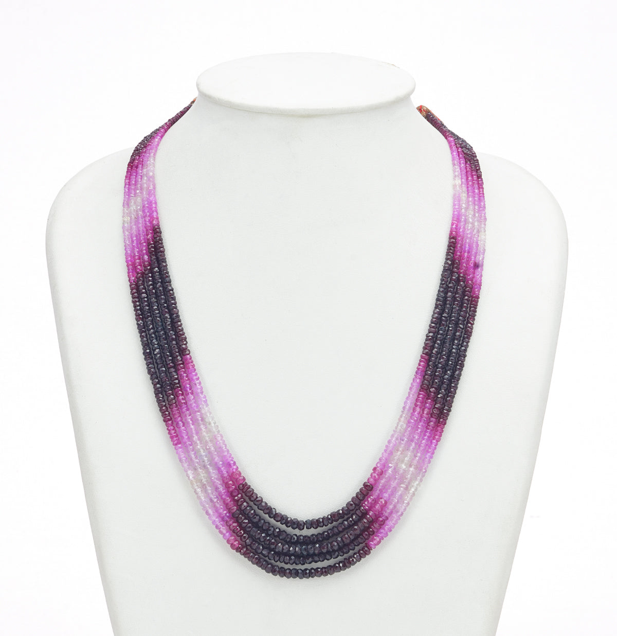 Natural Ruby Shaded Mala