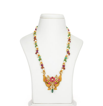 Exquisite Gold Emerald Necklace