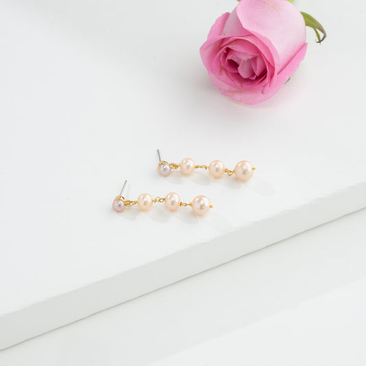 Superior Mix Freshwater Pearl Hanging Earrings