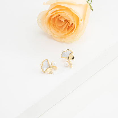 Fancy Pearl Stud Earrings