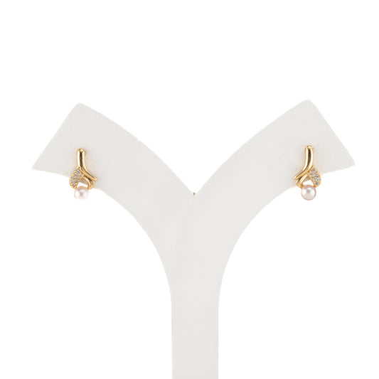 Subtle Pink Drop Pearl Earrings