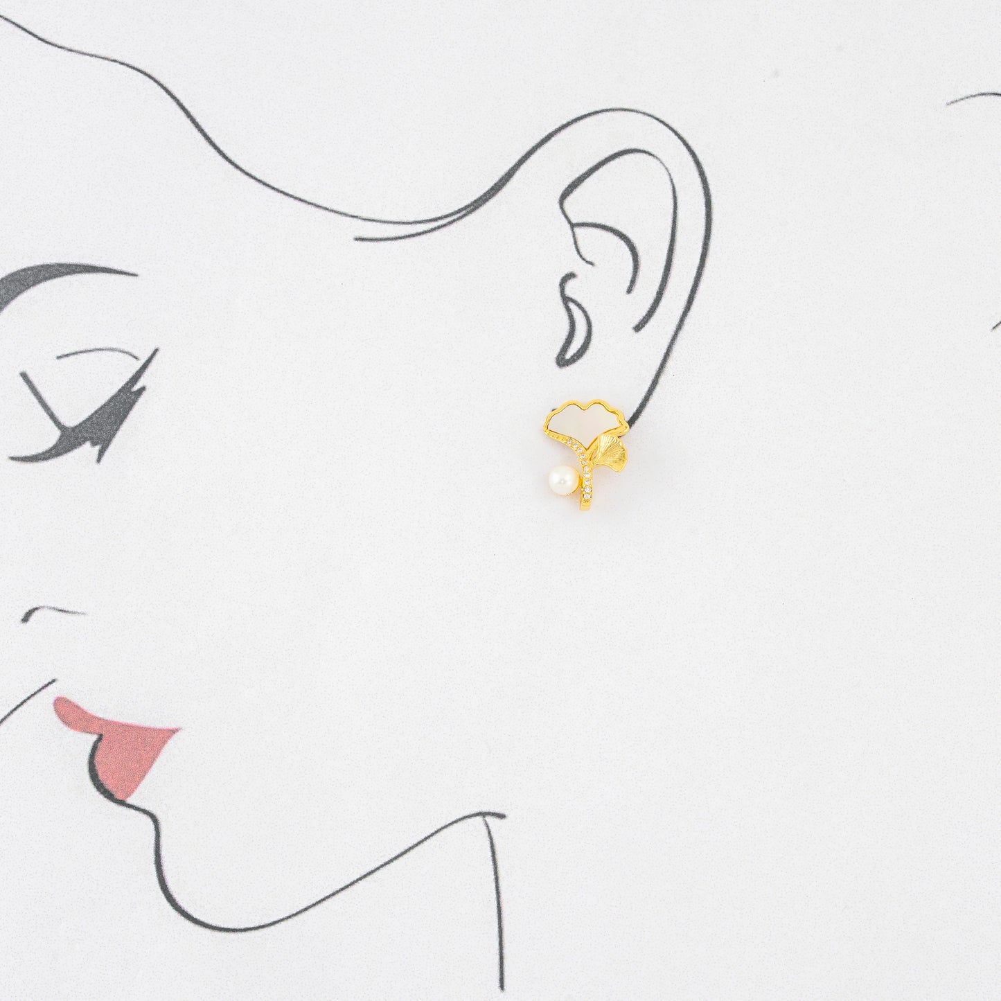 Fancy Pearl Stud Earrings