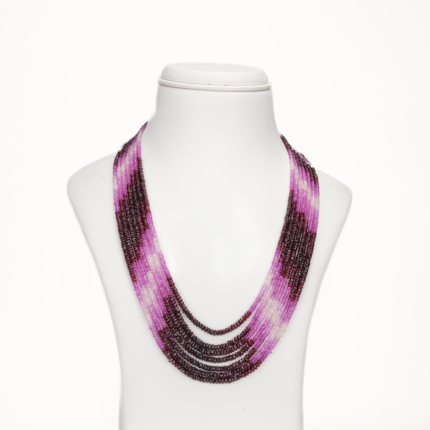 Natural Ruby Shaded Mala