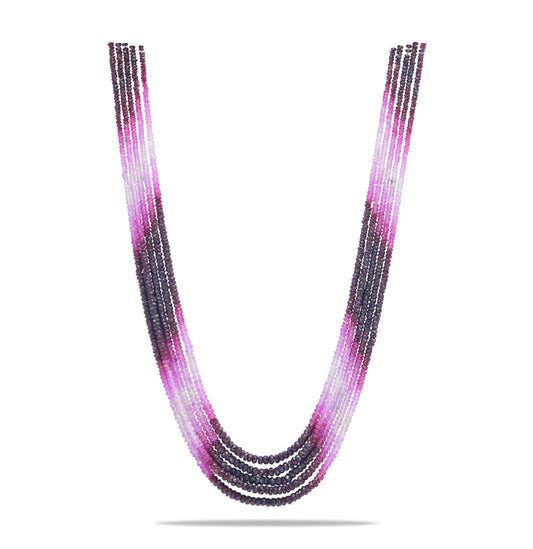 Natural Ruby Shaded Mala
