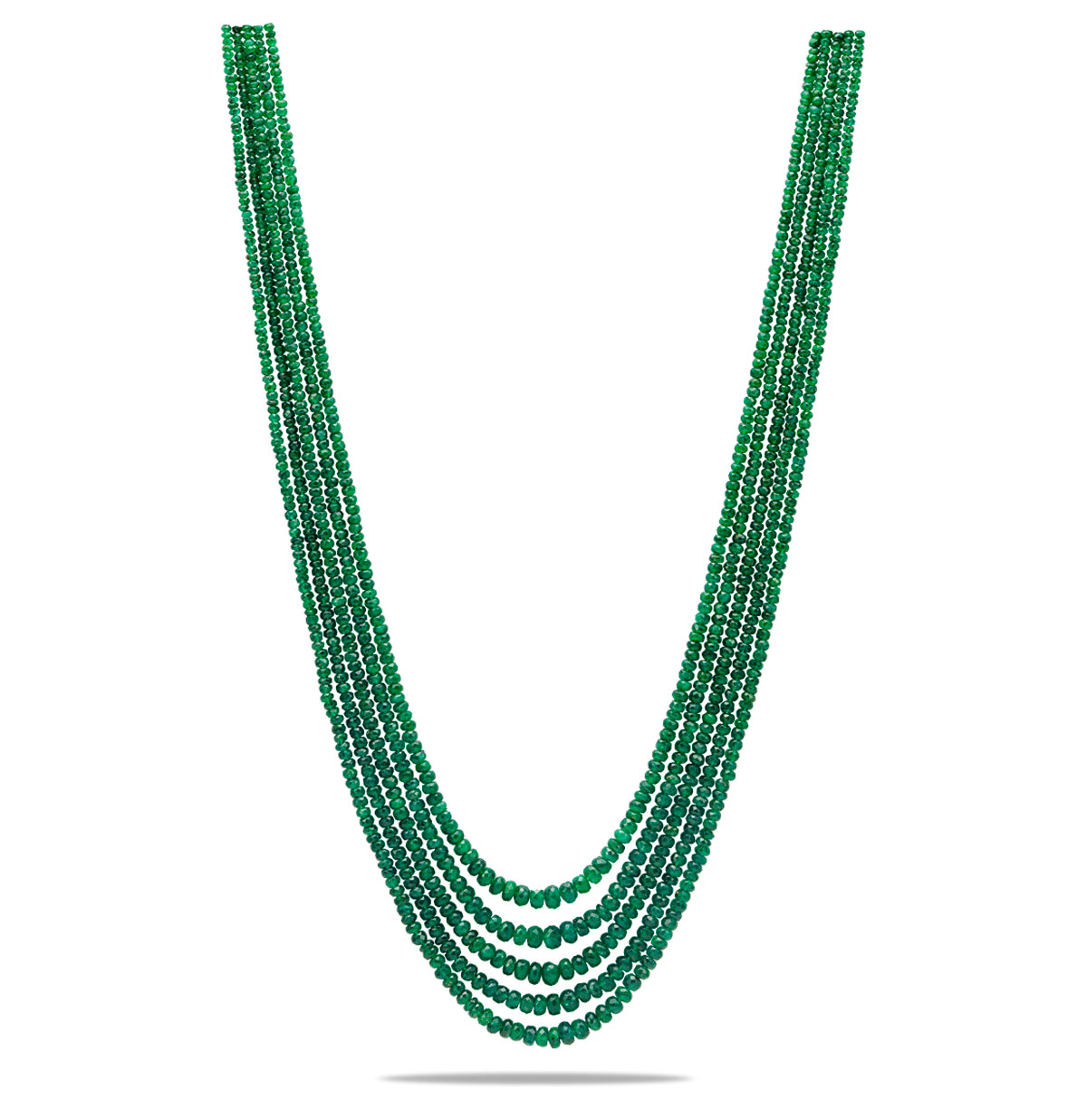 Natural Emerald Mala