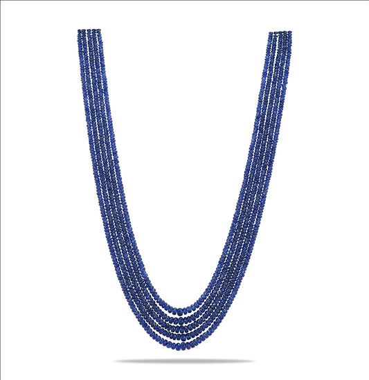 Natural Blue Sapphire Mala