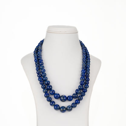 Natural Lapis Lazuli  Beads Necklace