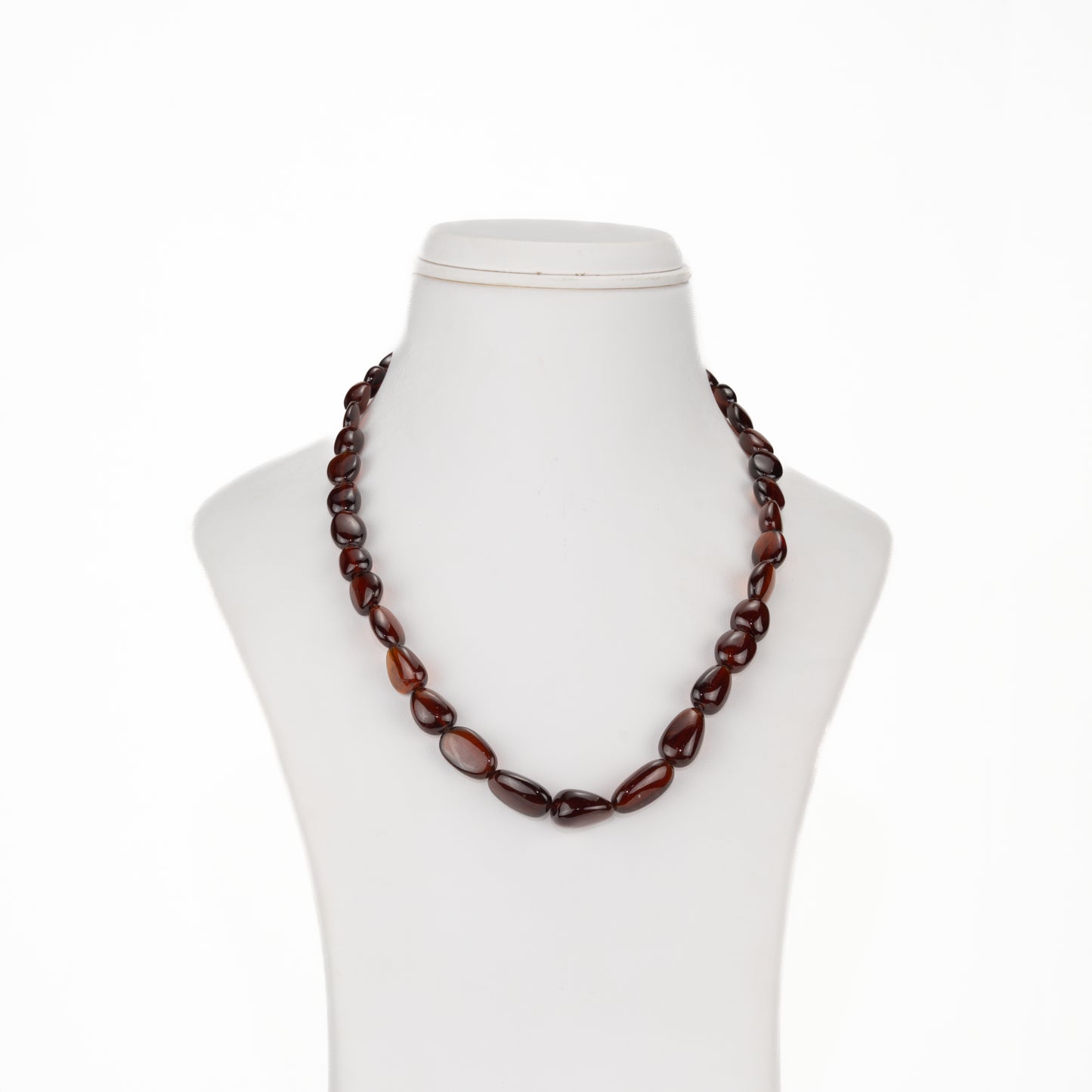 Natural Garnet Beads & Gomed Beads Necklace