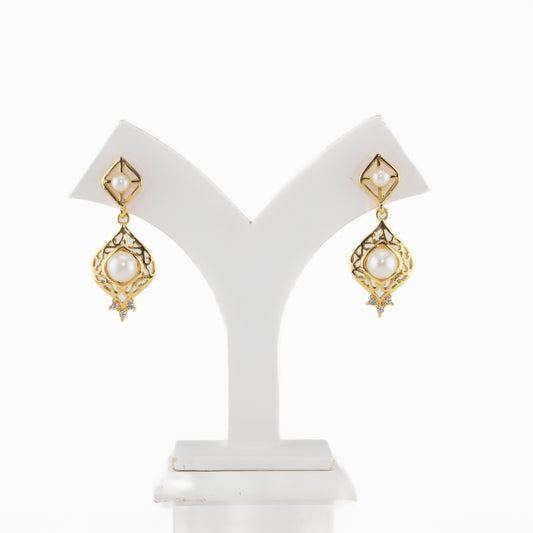 Exotic Fancy Pearl Earrings