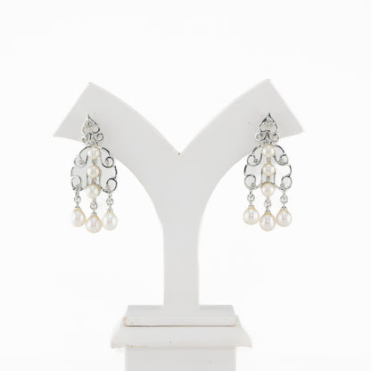 Exceptional Fancy Freshwater Pearl Hanging Earrings