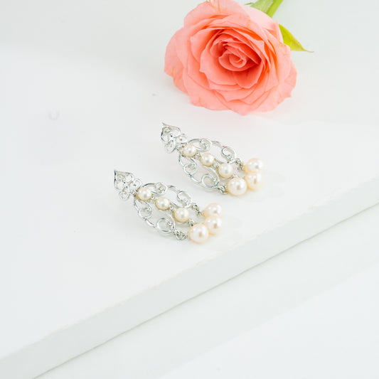 Exceptional Fancy Freshwater Pearl Hanging Earrings