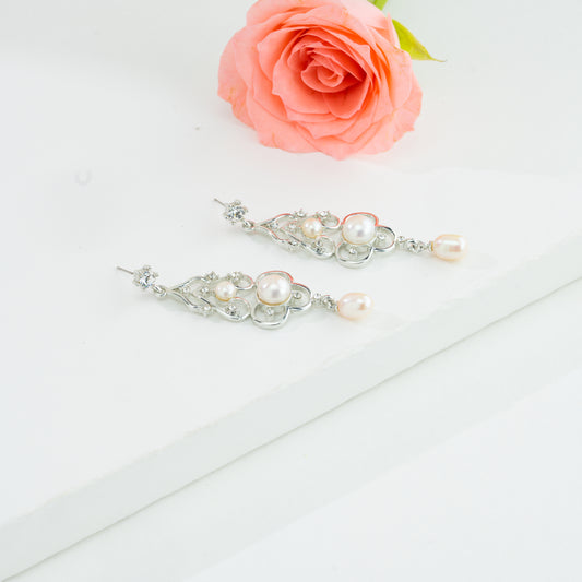Gorgeous Fancy Freshwater Pearl Hanging Earrings