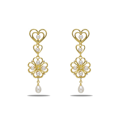 Exciting Mix Freshwater Pearl Gorgeous Dangling Earring