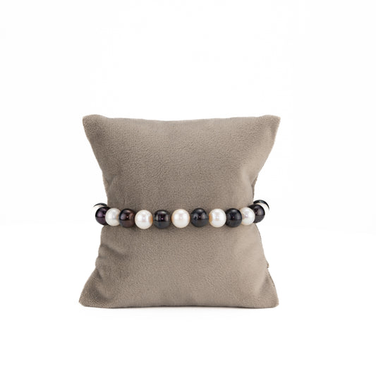 Multicolor Near Round Freshwater Pearl Bracelet