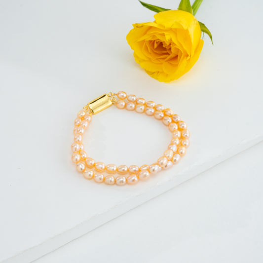 Pink Drop Freshwater Pearl Bracelet