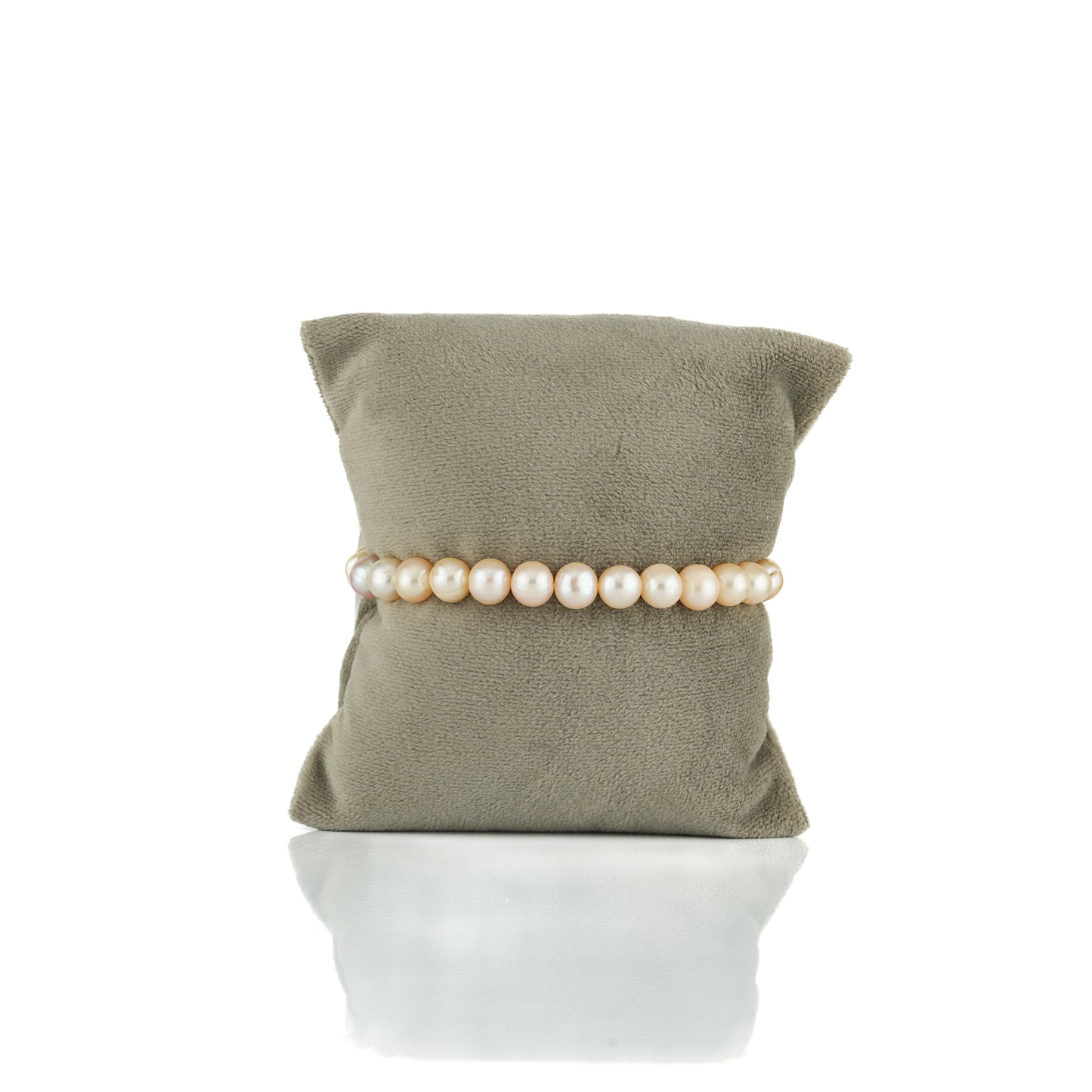 Pink Near Round Freshwater Pearl Bracelet