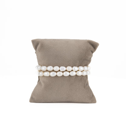 White Drop Freshwater Pearl Bracelet